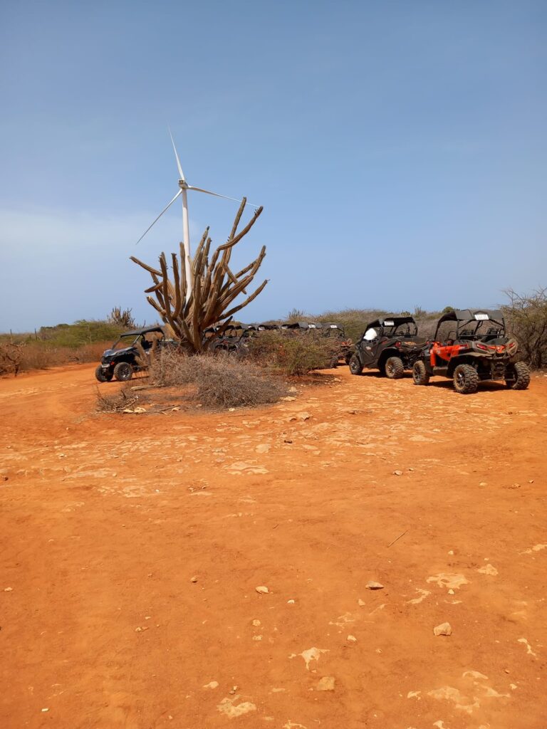 Rustpunt bij de grot tijdens de buggy tour